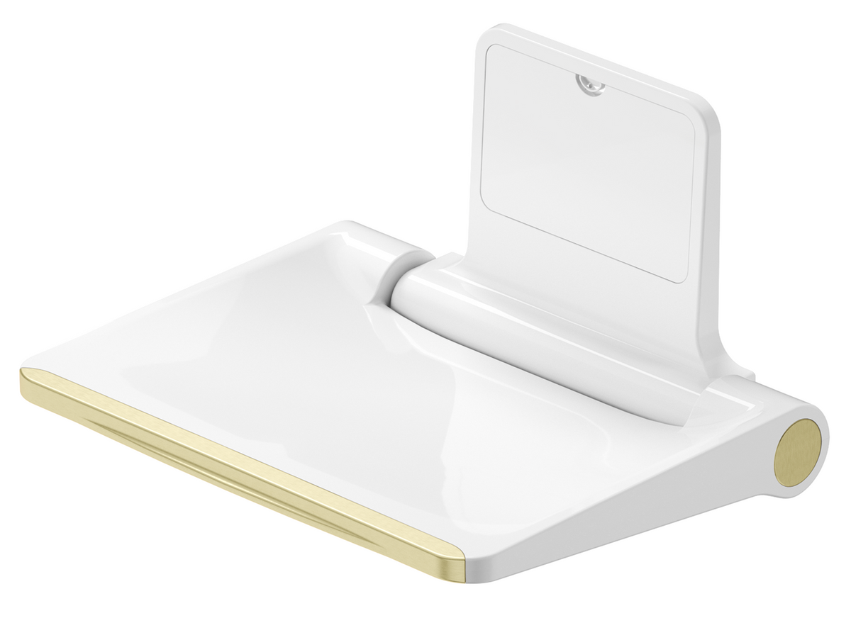Bella Vista Mica Care Folding Shower Seat - French Gold