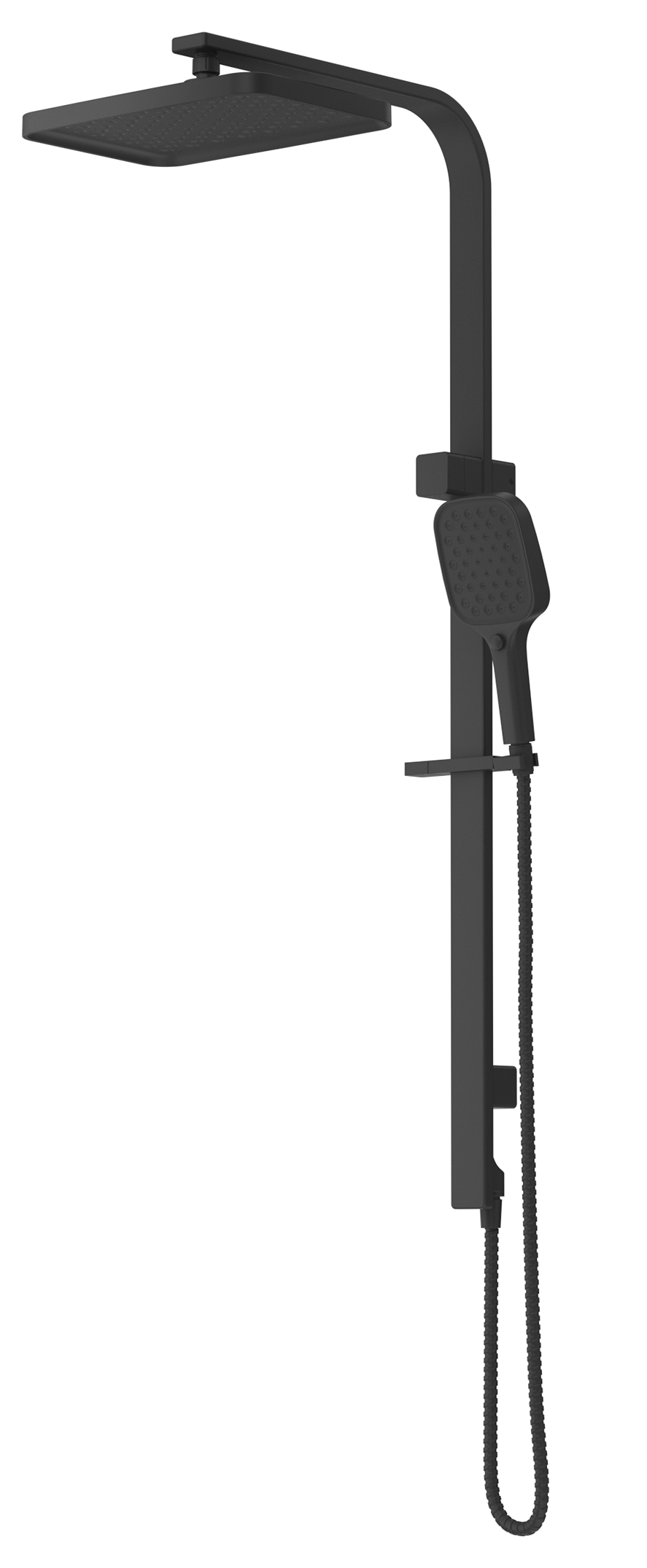 Bella Vista Bekitia Dual Shower Rail - Black