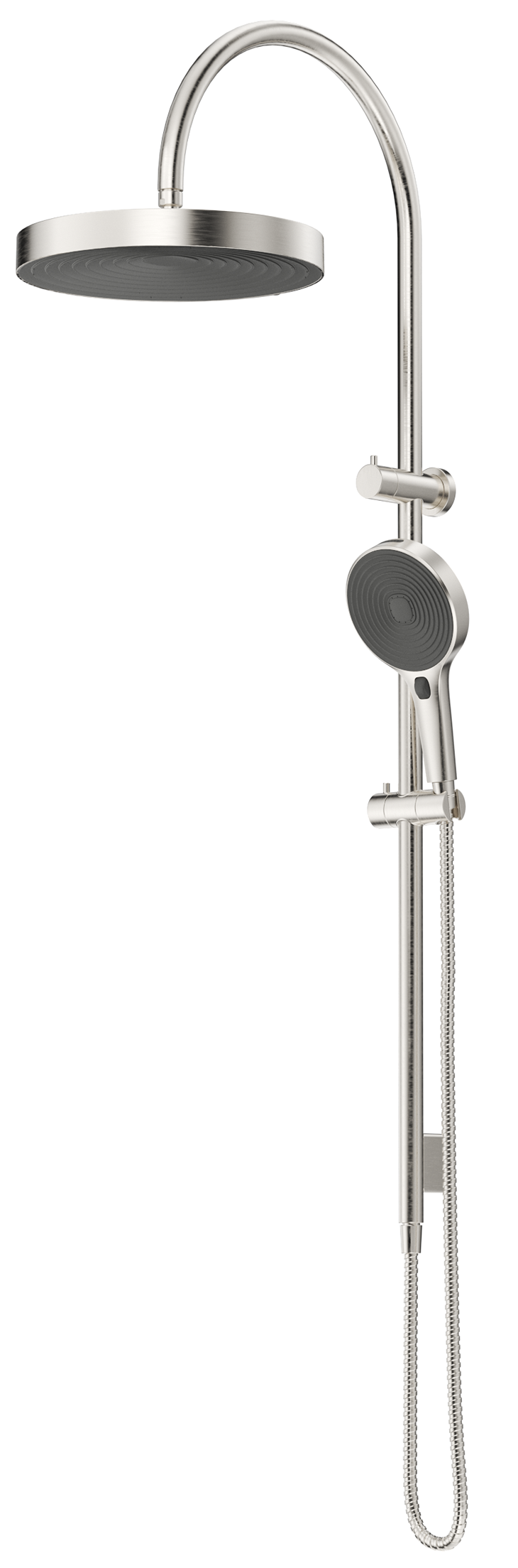 Bella Vista Lankaza Dual Shower Rail - Brushed Nickel