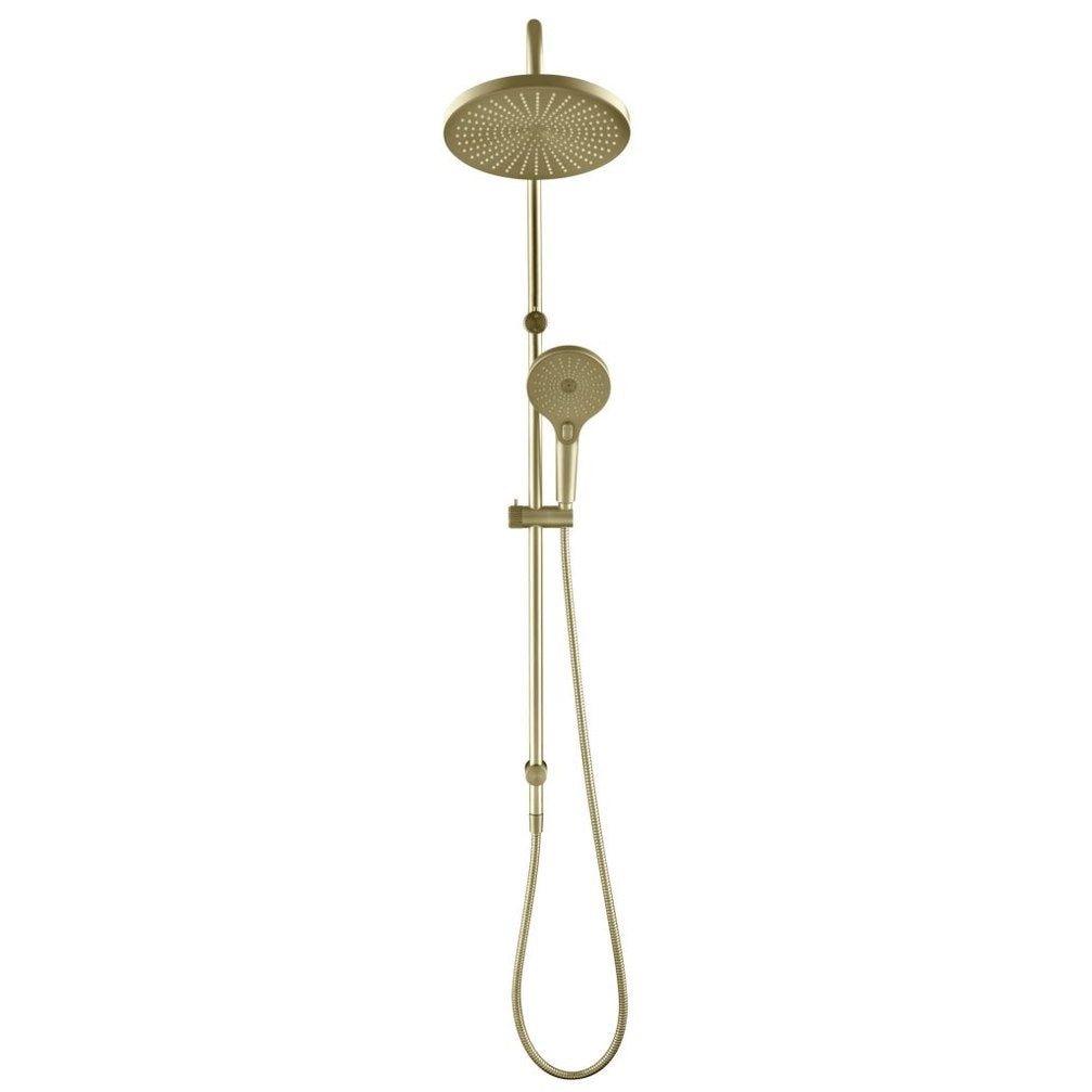 Bella Vista Mica Fluted Gooseneck Dual Shower Rail