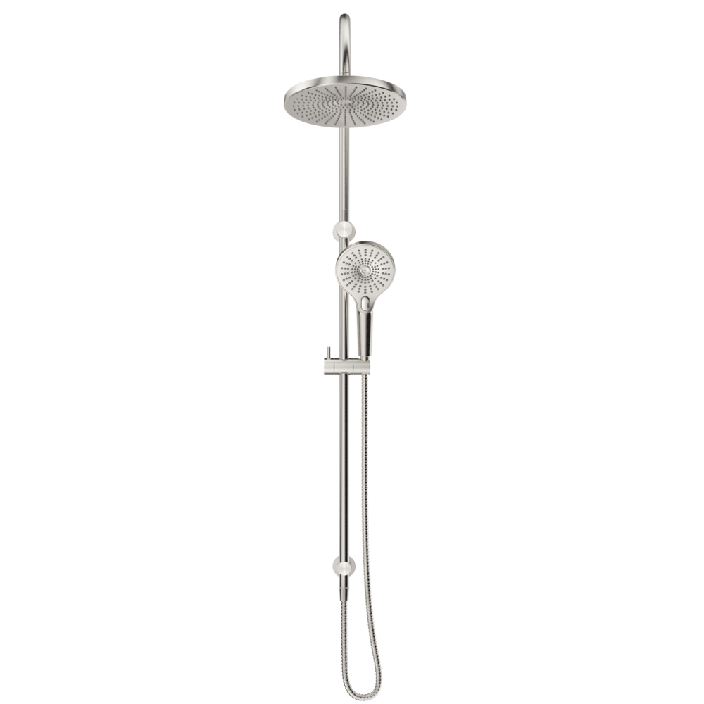 Bella Vista Mica Gooseneck Dual Shower Rail