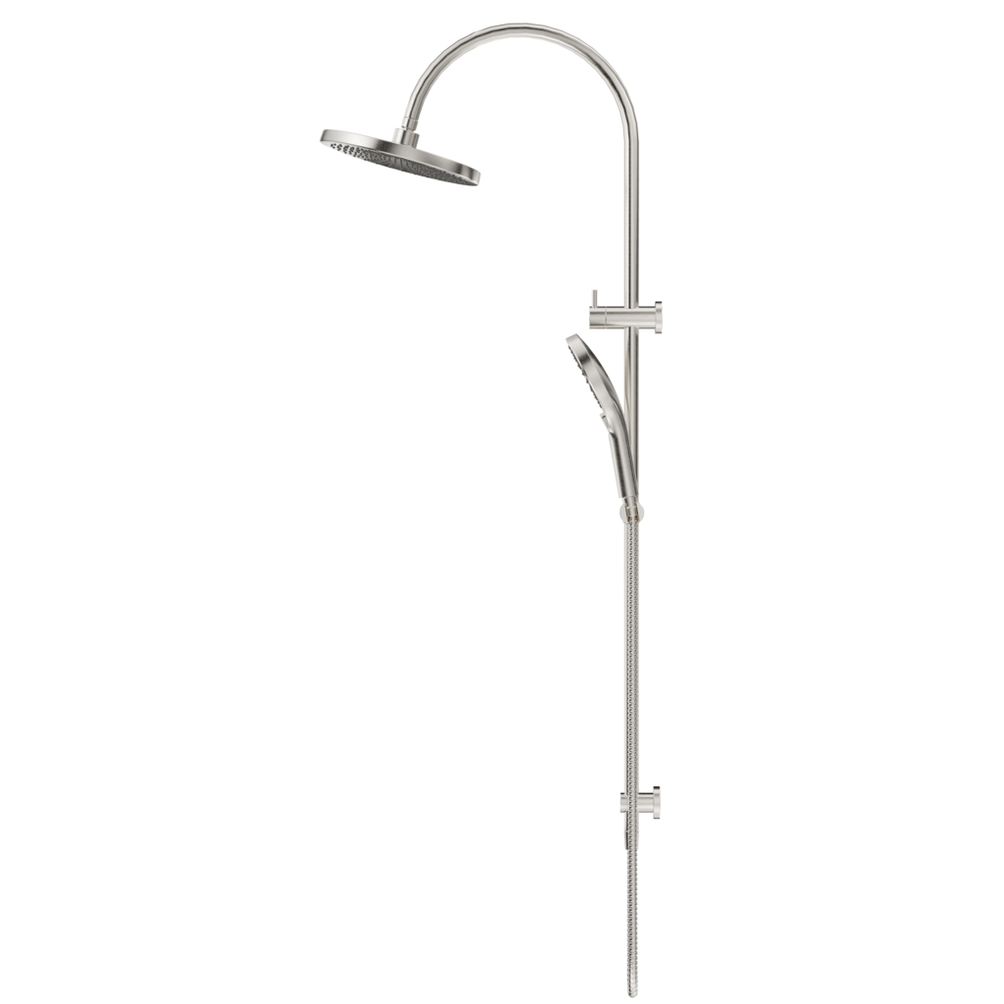 Bella Vista Mica Gooseneck Dual Shower Rail