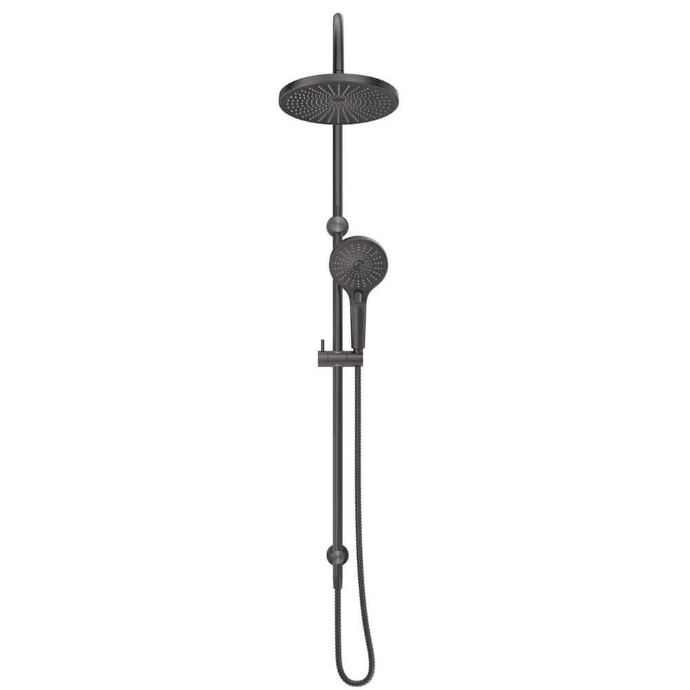 Bella Vista Mica Gooseneck Dual Shower Rail