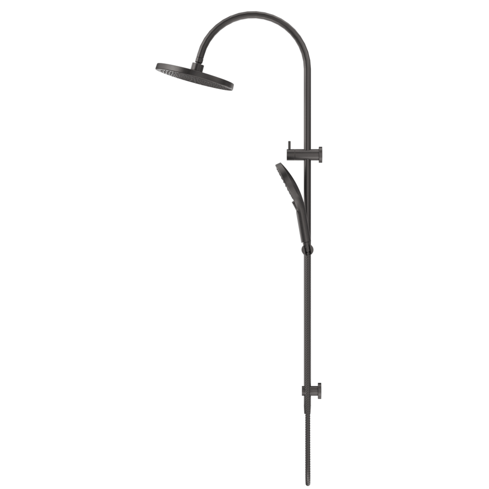 Bella Vista Mica Gooseneck Dual Shower Rail
