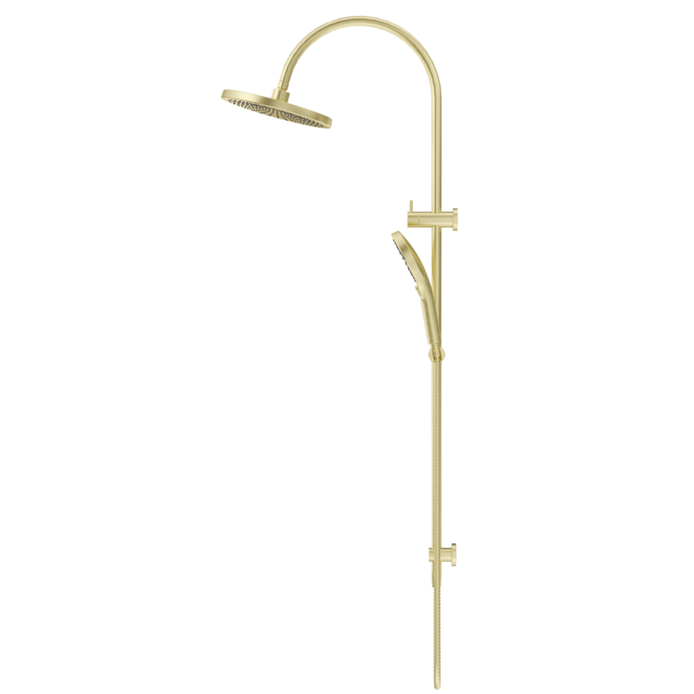 Bella Vista Mica Gooseneck Dual Shower Rail
