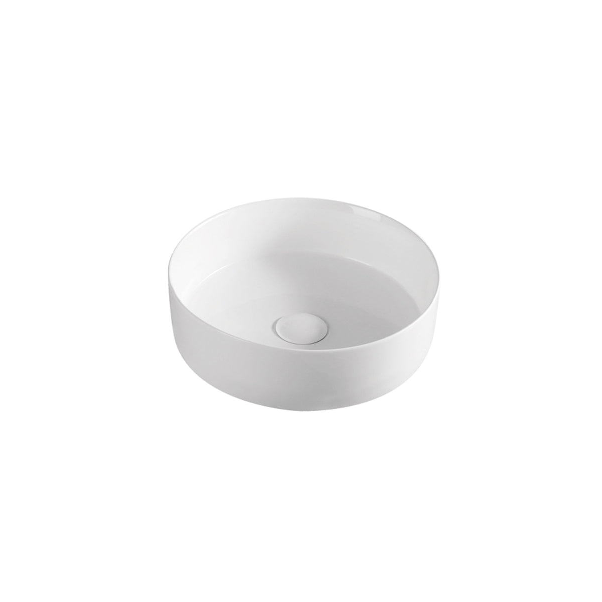 Aulic Dove Above Counter Basin Gloss White