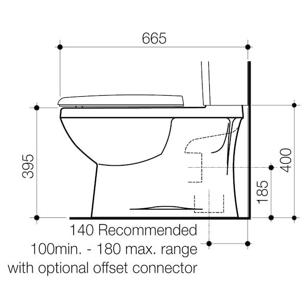 Stylus Emerald Close Coupled S Trap Pan