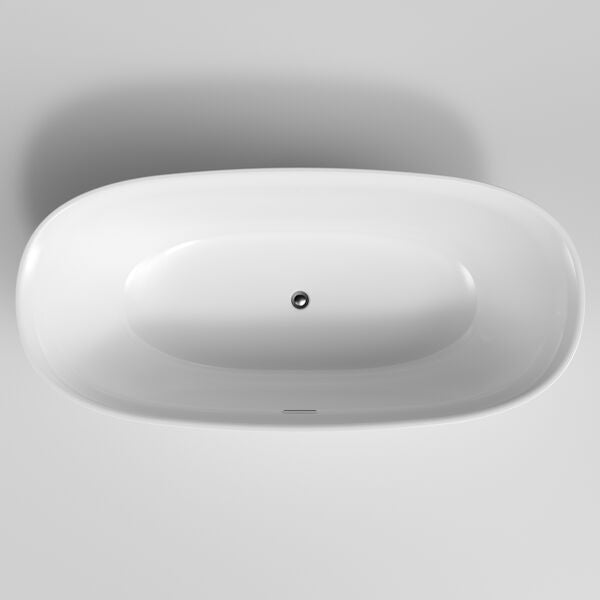 Caroma Riviere 1700mm Freestanding Bath with Overflow
