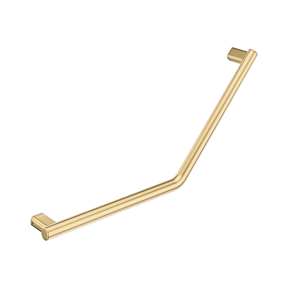 Fienza 135° Care Slimline Ambulant Care Reversible Left/Right Hand Grab Rail - Urban Brass