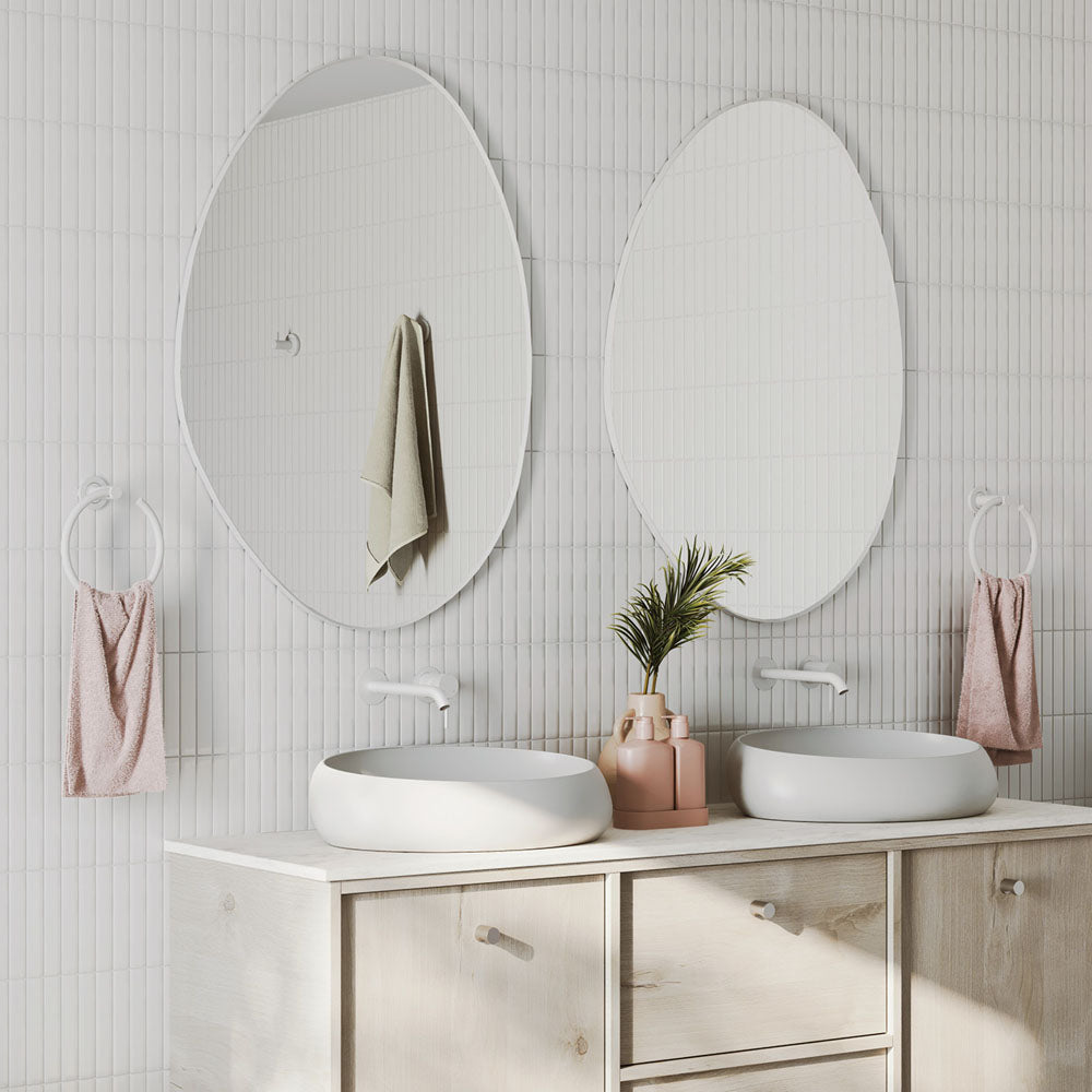 Fienza Pebble Asymmetrical Framed Mirror