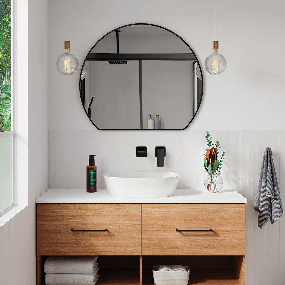 Fienza Sunrise Round Framed Mirror