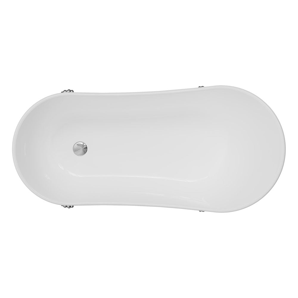 Clawfoot Freestanding Acrylic Bath with Feet
