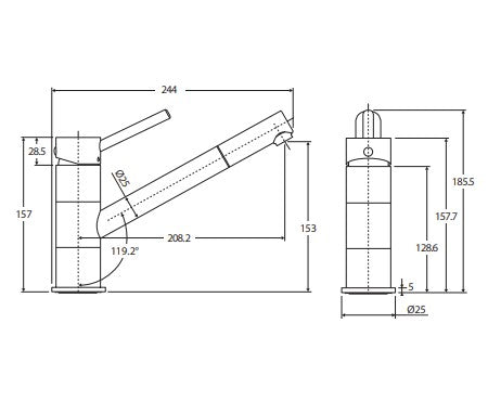 Isabella Swivel Sink Mixer