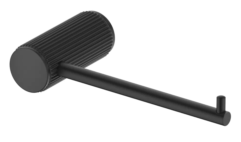 Bella Vista Mica Fluted Toilet Paper Holder - Black