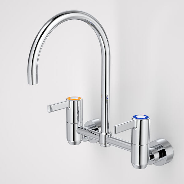 Caroma G Series+ Exposed Wall Sink Set (160mm outlet + 150mm handles) - Lead Free