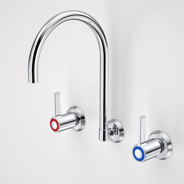 Caroma G Series+ Concealed Wall Sink Set (200mm outlet + 80mm handles) - Lead Free