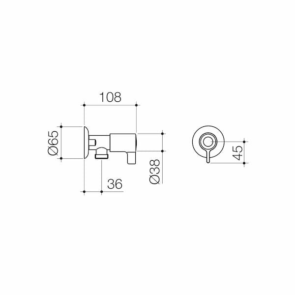 Caroma G Series+ Cistern Tap (Lead Free)