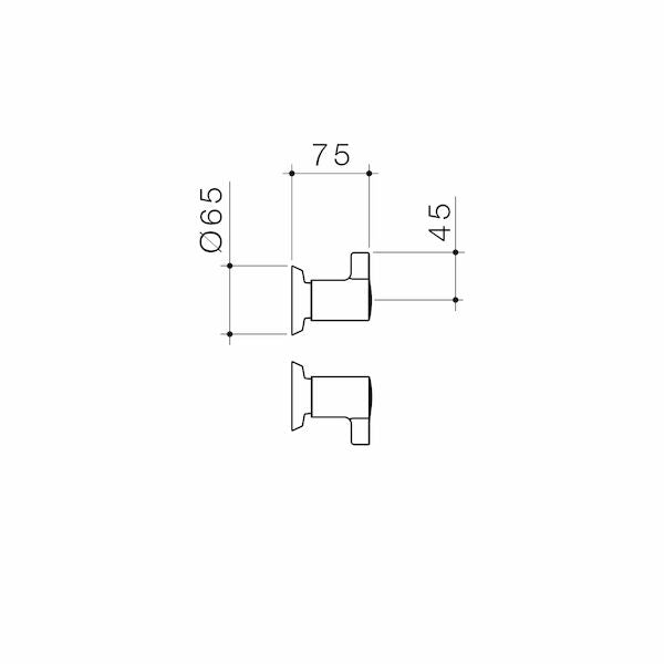 Caroma G Series+ Lever Wall Tap Assembly - 45mm handles (Lead Free)