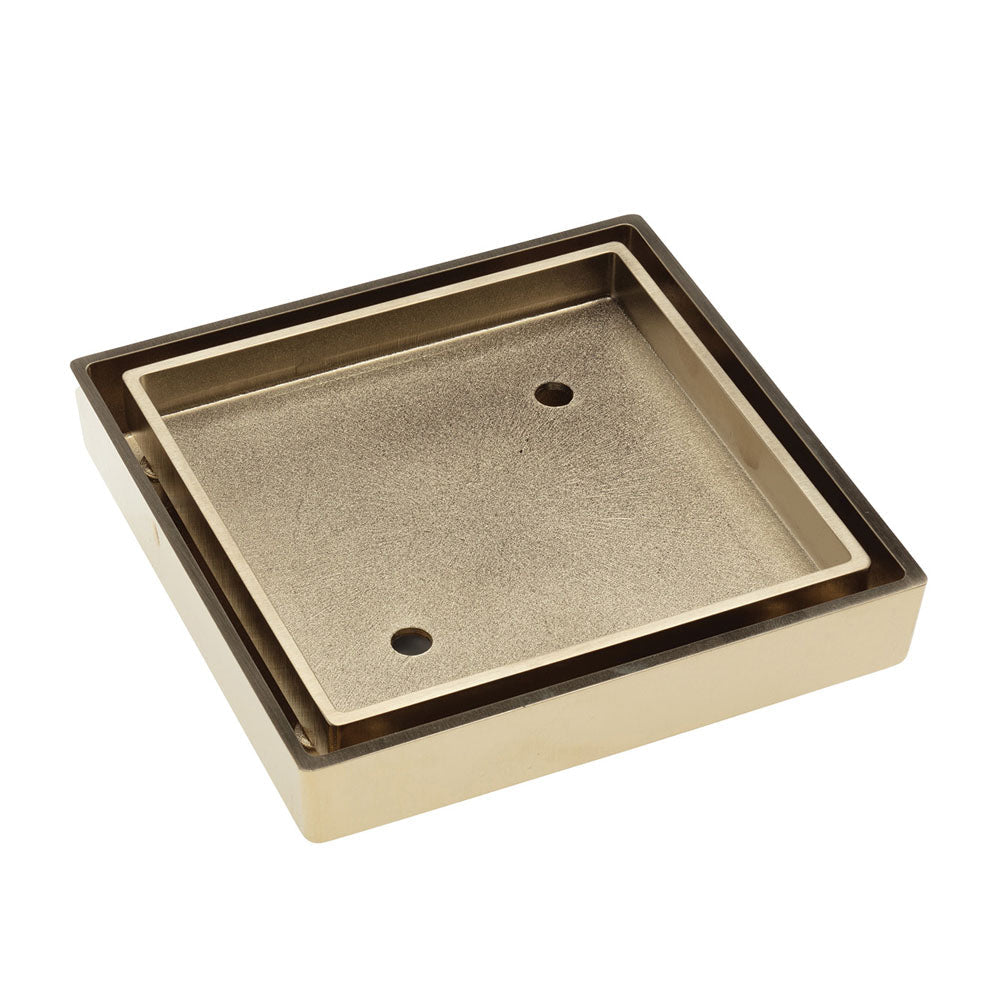 Fienza Square Tile Bed Floor Waste, 90mm Outlet - Urban Brass