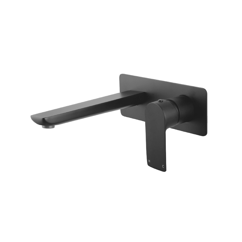 VOG Gun Metal Grey Bathtub/Basin Wall Mixer With Spout(color up)