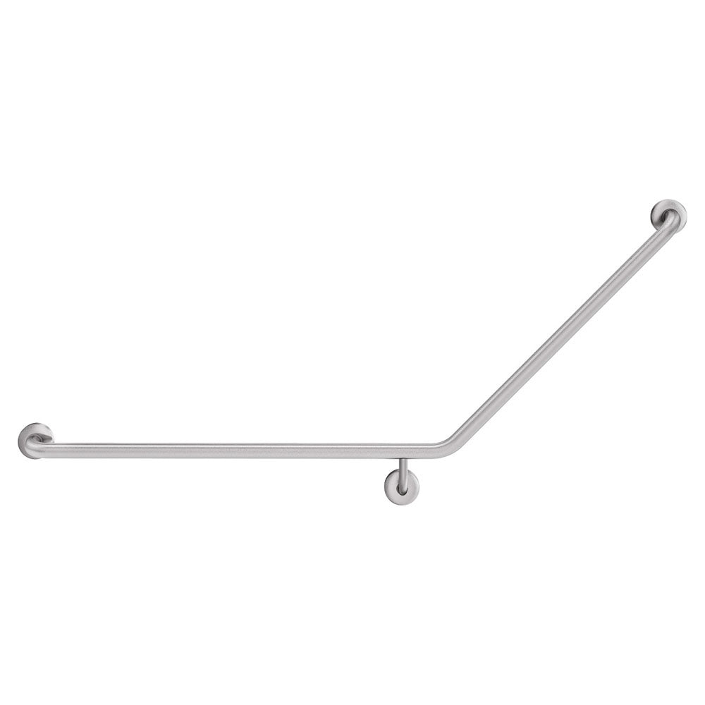 40° Accessible Care Left-Hand Grab Rail, Stainless Steel