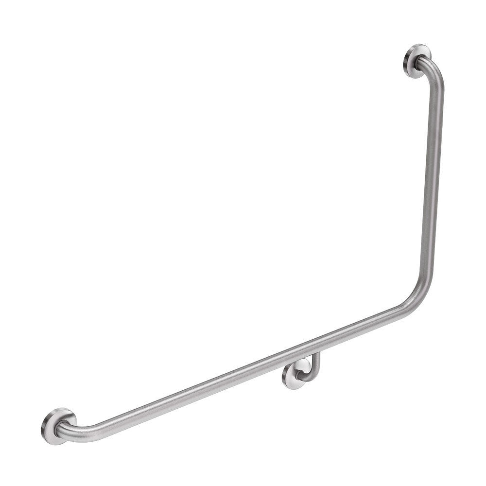Fienza 90° Accessible Care Left-Hand Grab Rail - Stainless Steel