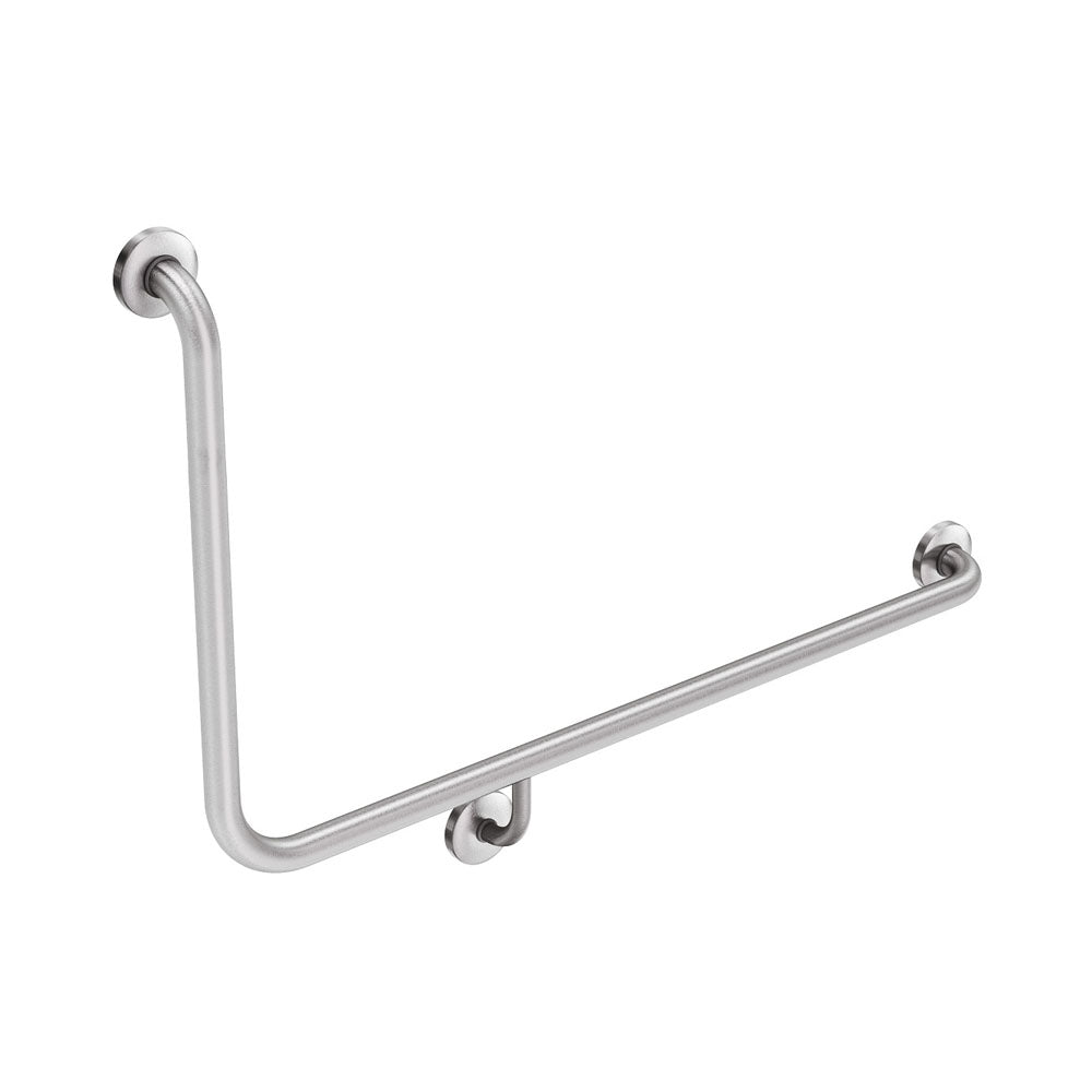 Fienza 90° Accessible Care Right-Hand Grab Rail - Stainless Steel