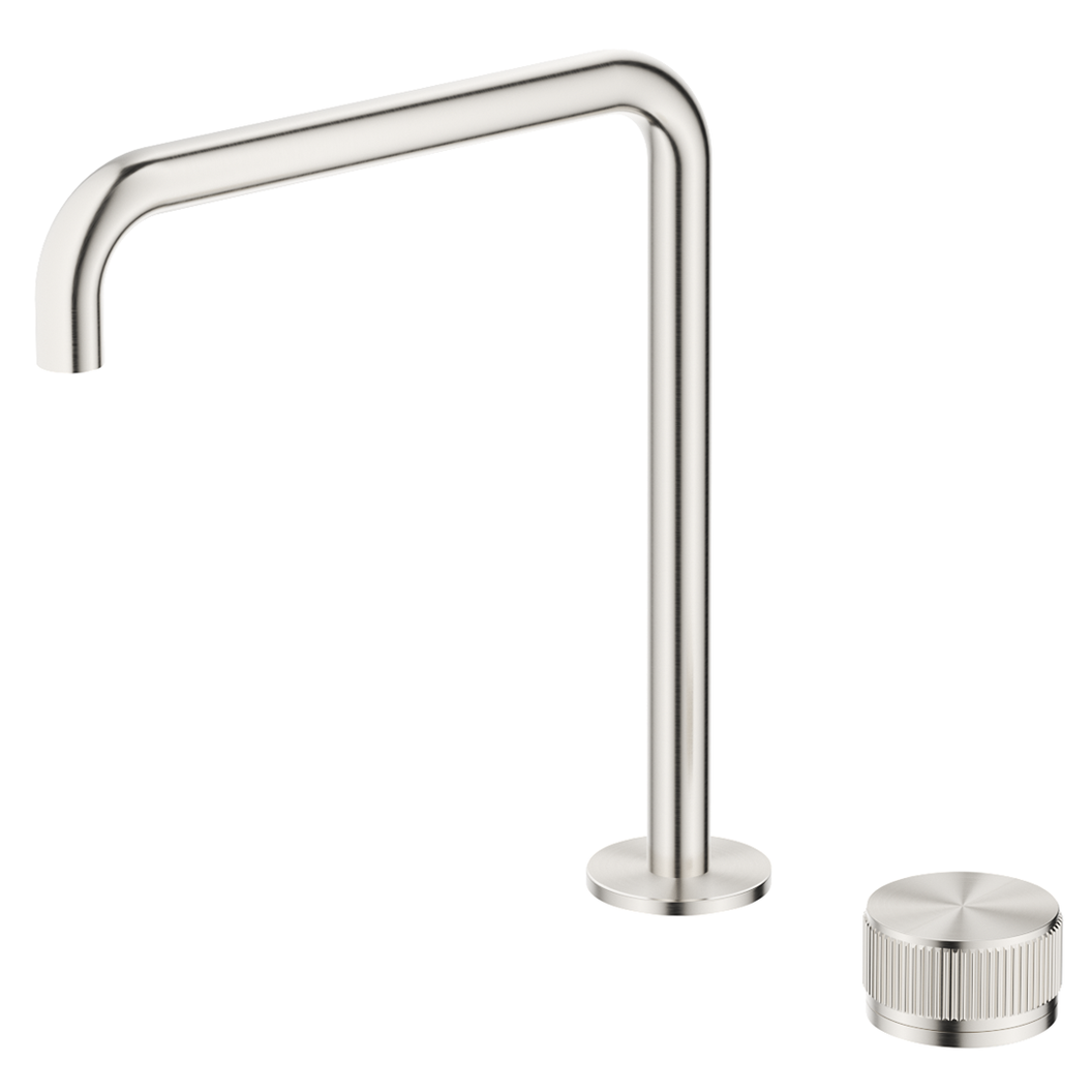 Bella Vista Mica Fluted Soft-Square Hob Sink/Basin Mixer Set