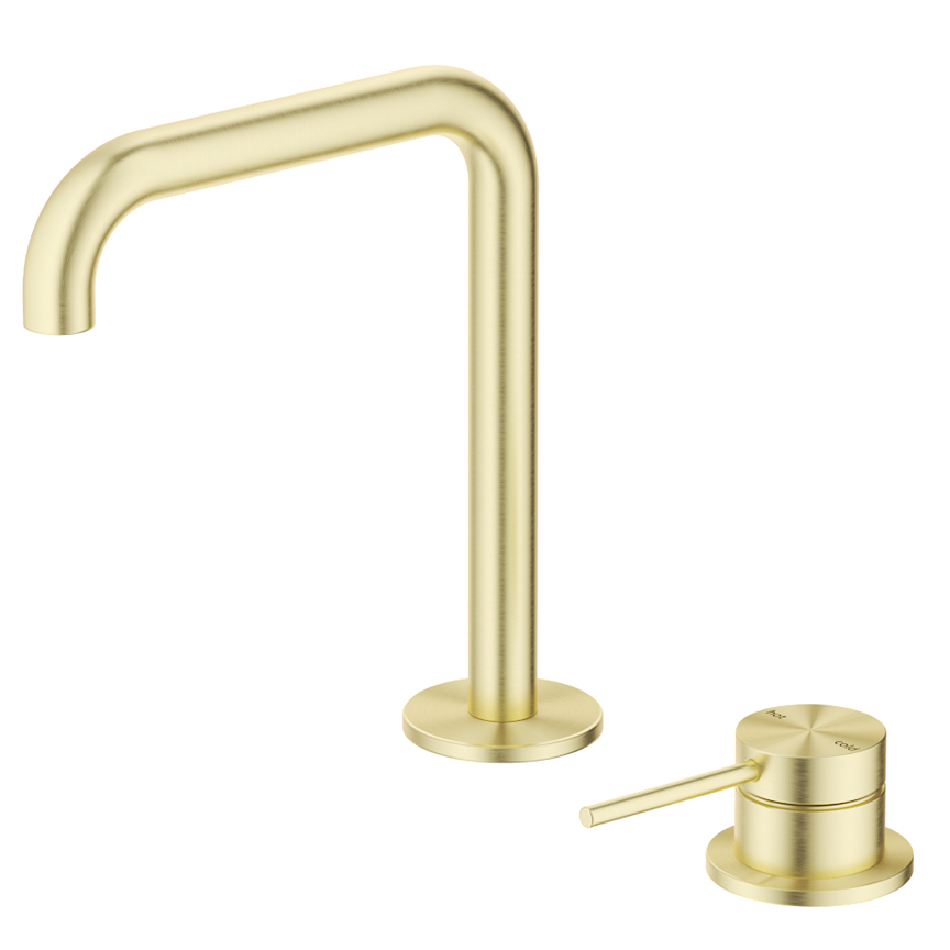 Bella Vista Mica Soft-Square Hob Basin Mixer Set