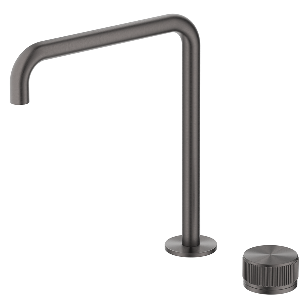 Bella Vista Mica Fluted Soft-Square Hob Sink/Basin Mixer Set