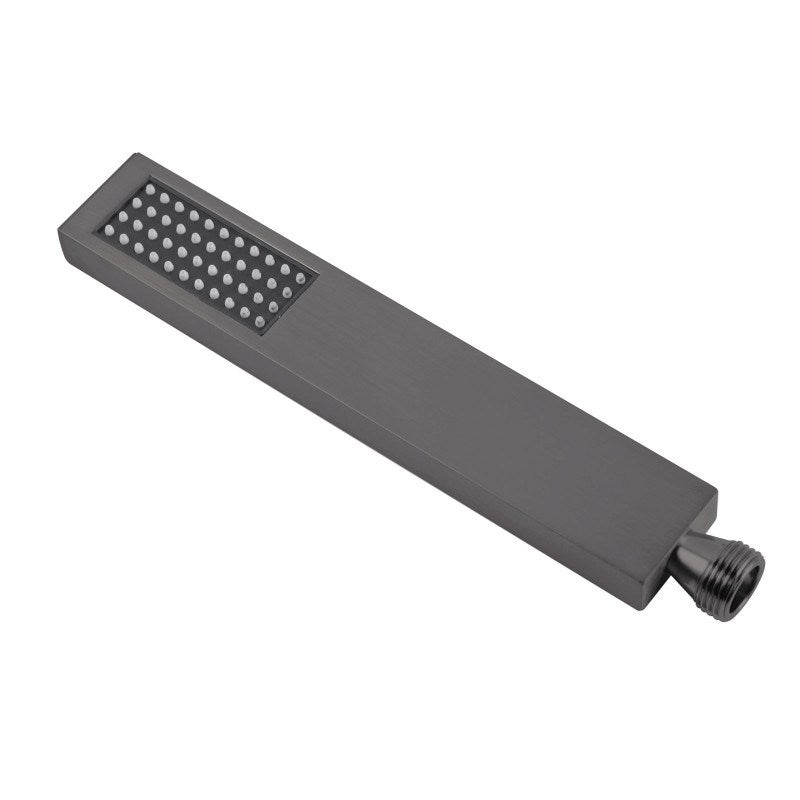 Esperia Square Solid Brass Gun Metal Grey Hand Shower Spray
