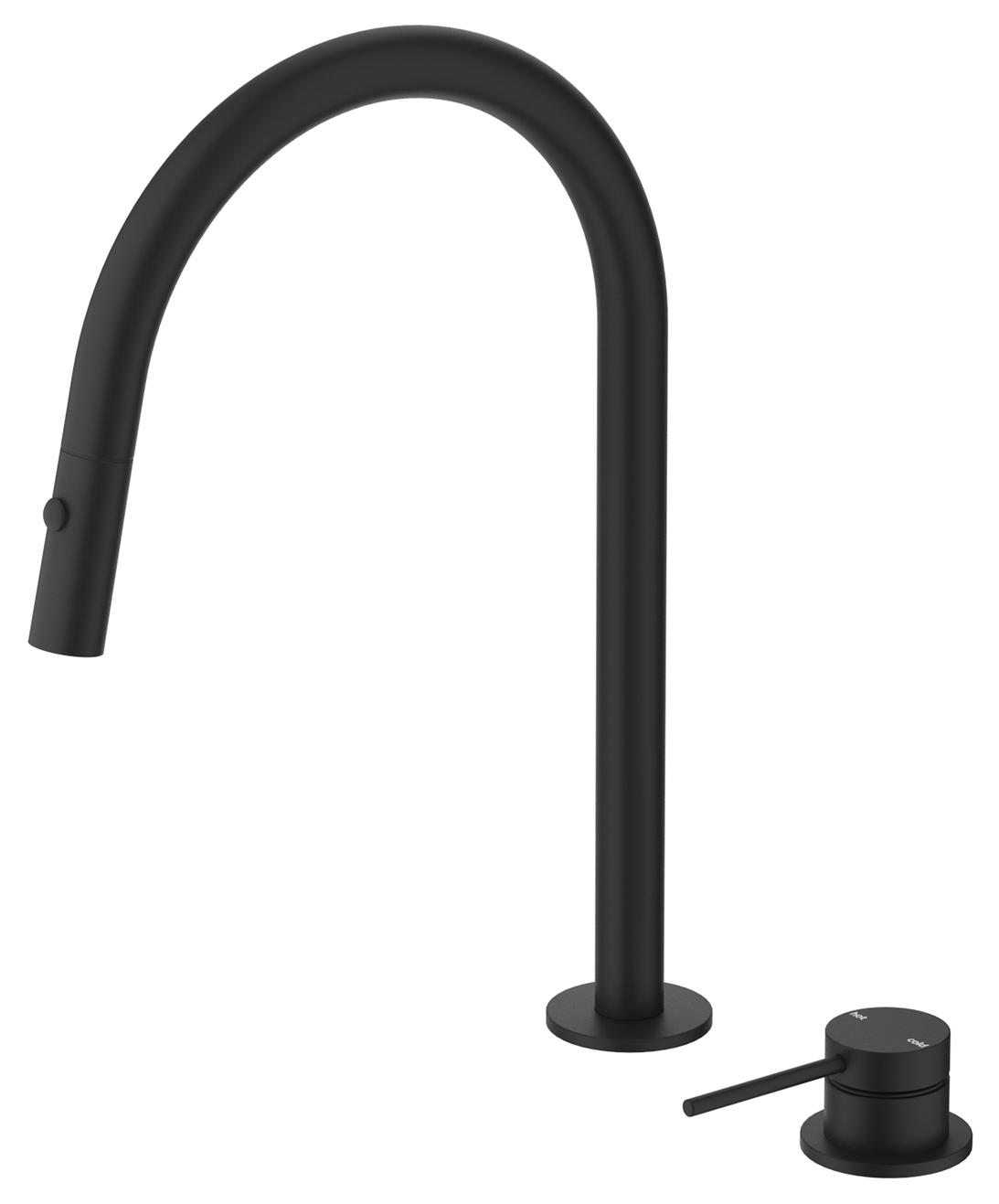 Bella Vista Mica Pull-Out Hob Mixer Set - Black