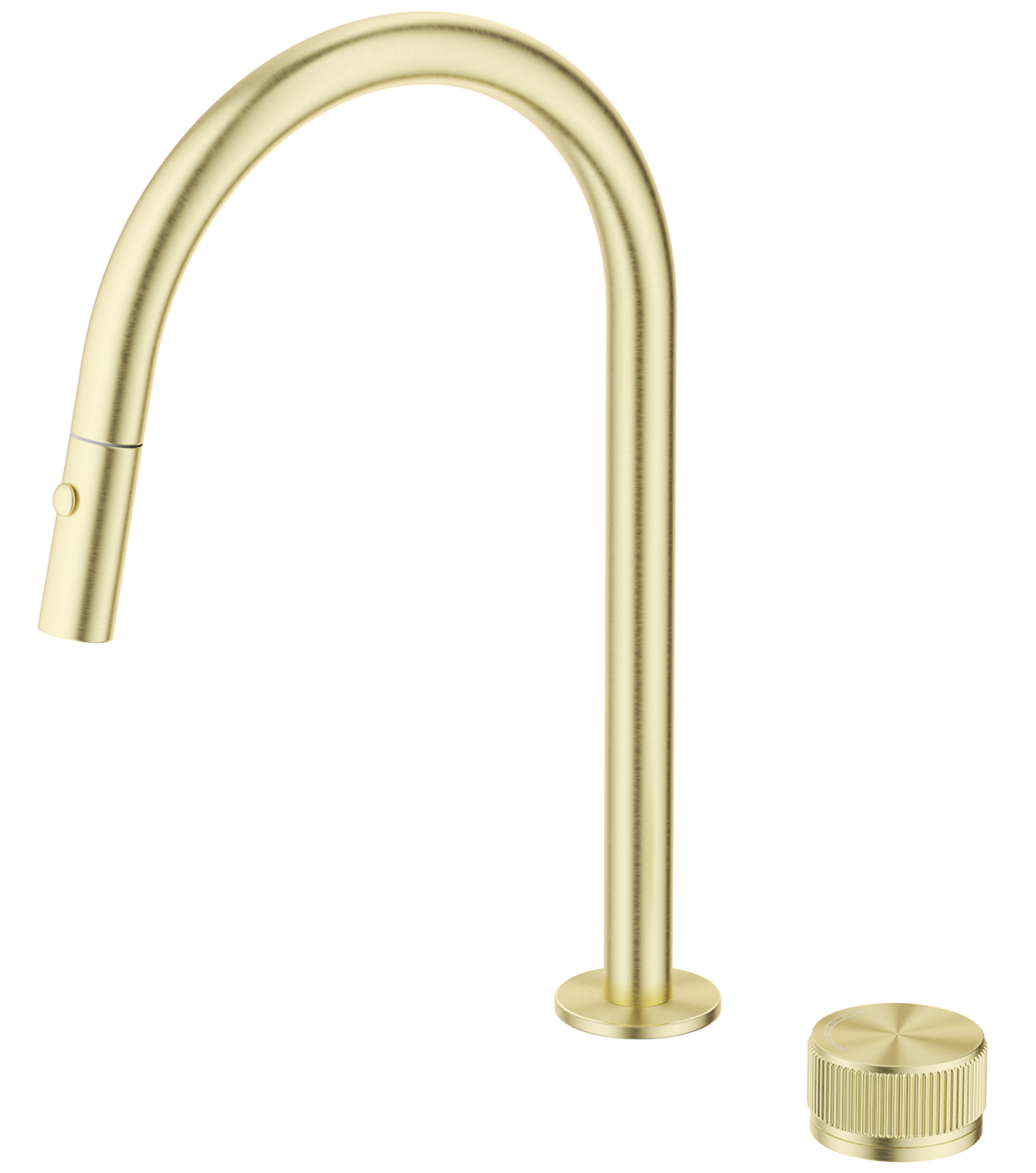 Bella Vista Mica Fluted Pull-Out Hob Mixer Set - French Gold