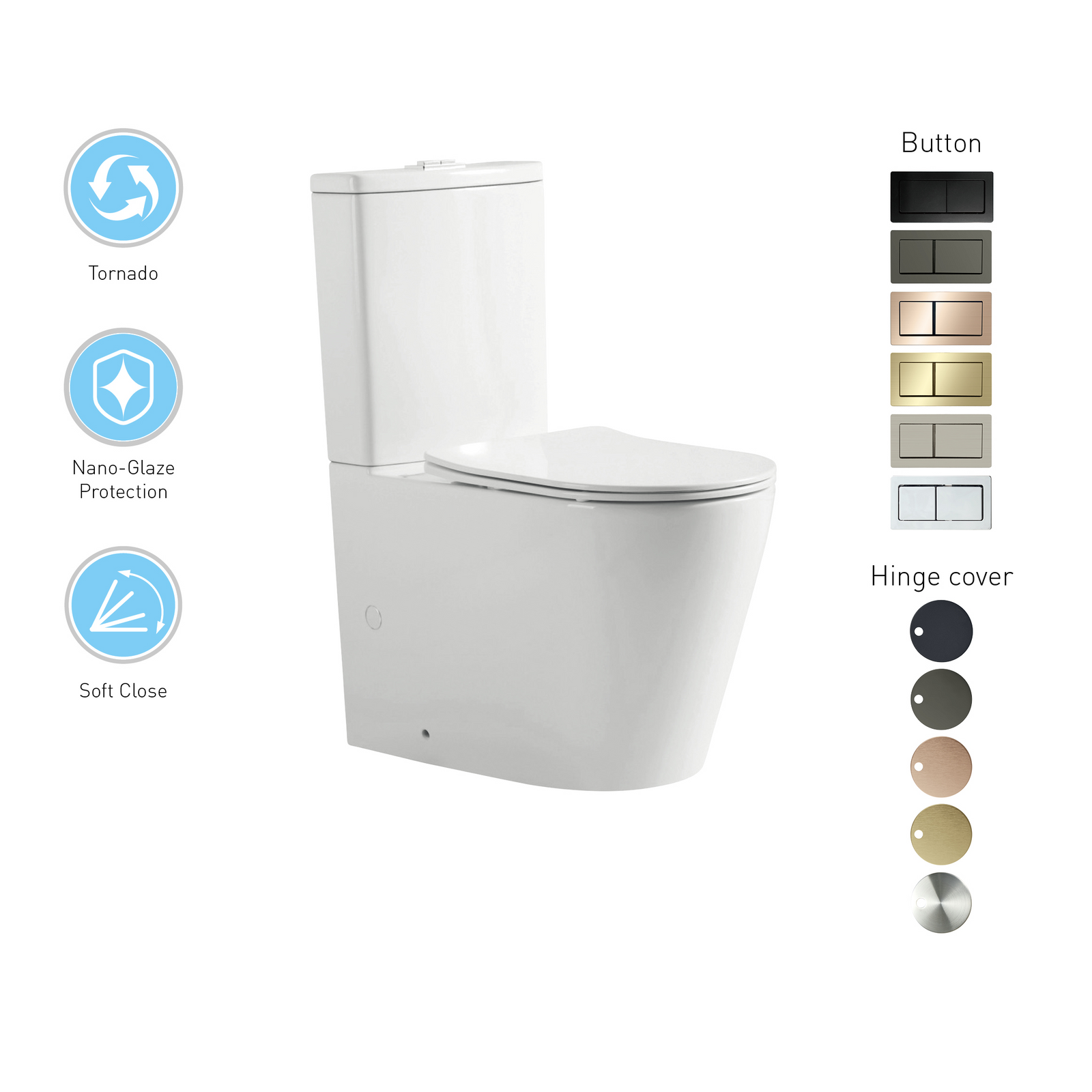 EXON Toilet Suite - Blue Bathware 