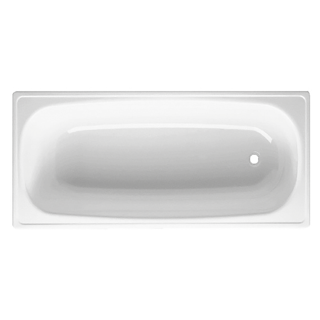 Johnson Suisse Esti Pressed Steel Enamelled Bath 1500 mm White