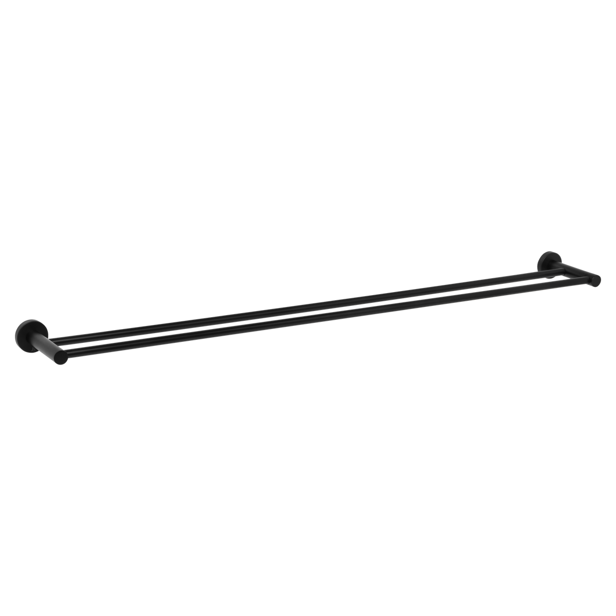 Johnson Suisse Venezia Double Towel Rail 900mm - Matte Black