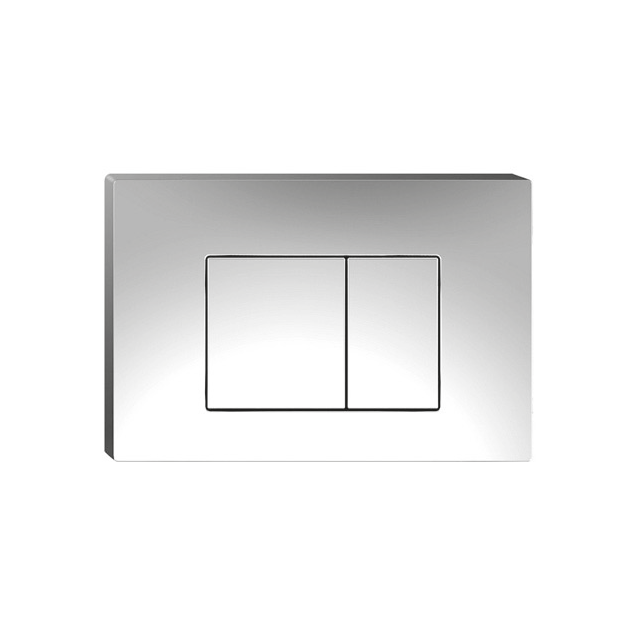 Johnson Suisse In-Wall Econoflush Button Rectangle - Polished Chrome