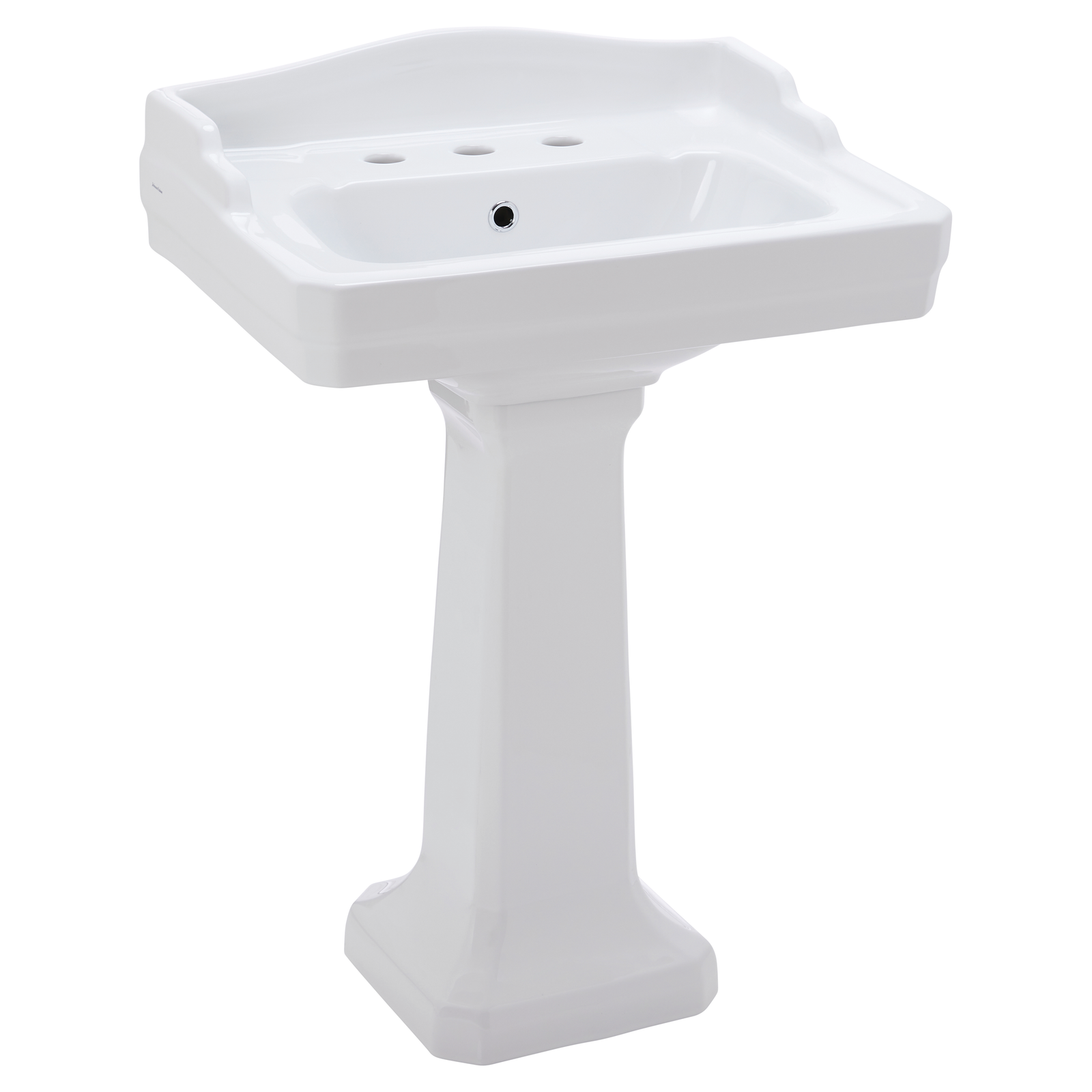 Johnson Suisse Colonial Wall Basin 610 x 455mm - 3 Tap Holes