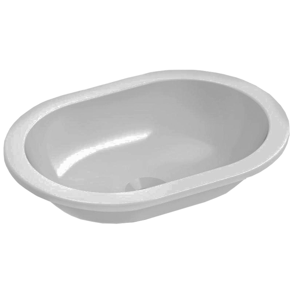 Johnson Suisse Emilia Oval Compact Vanity Basin 430 x 310mm