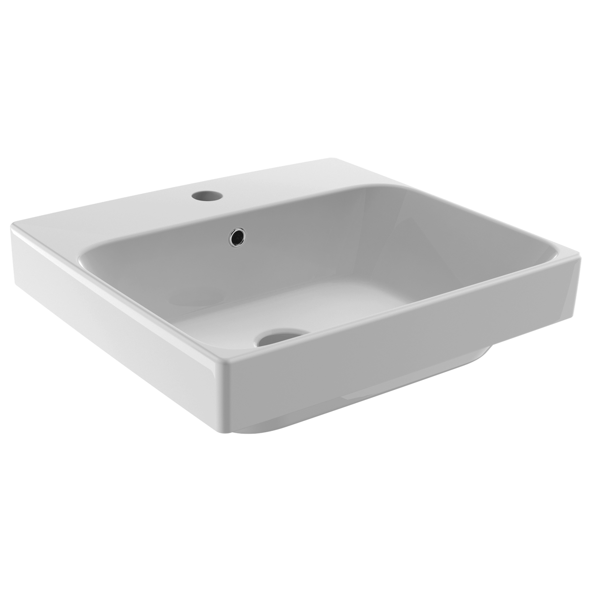 Johnson Suisse Gemelli Rectangular Semi-Inset Basin 450 x 410mm