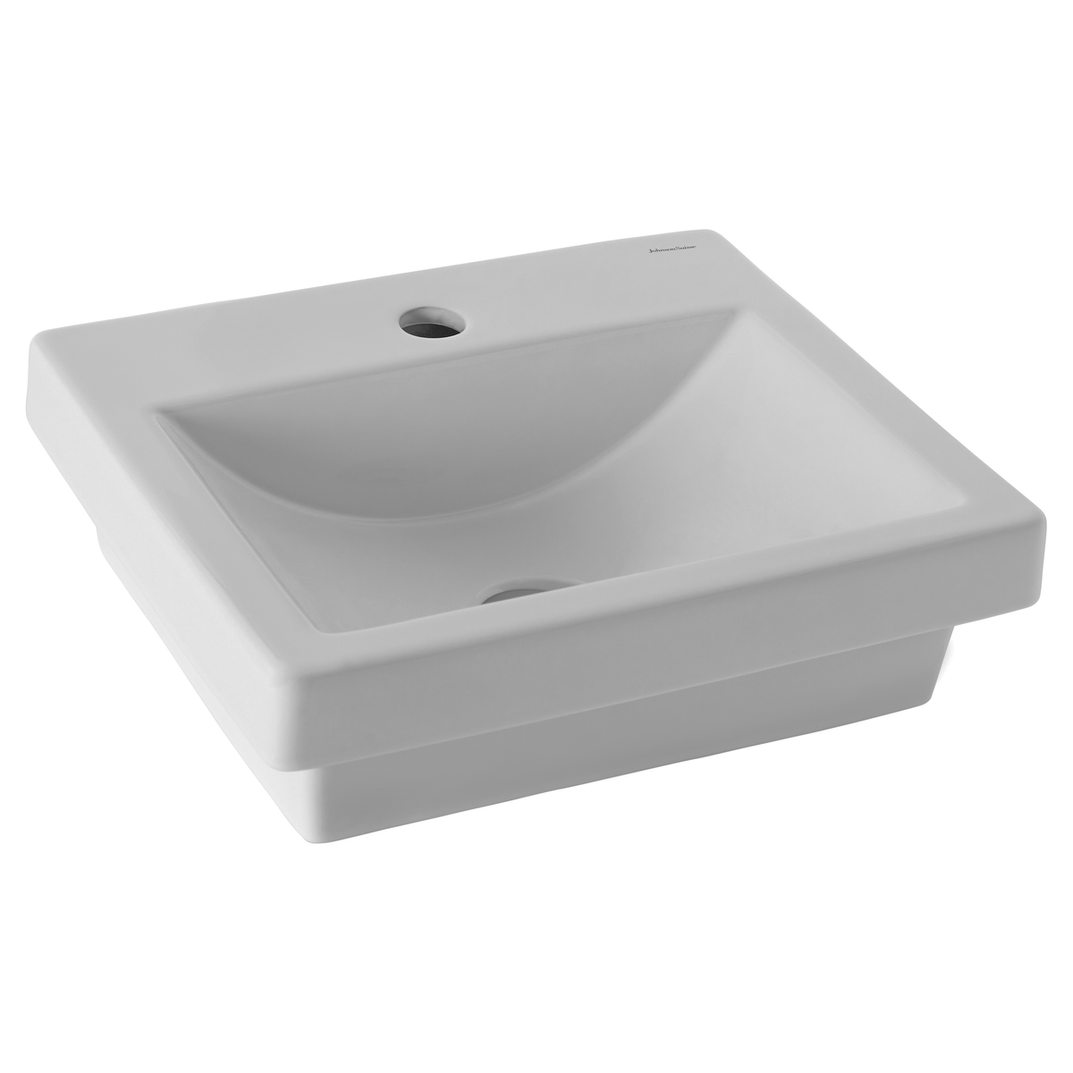 Johnson Suisse Quado Rectangular Semi-Inset Basin 410 x 340mm
