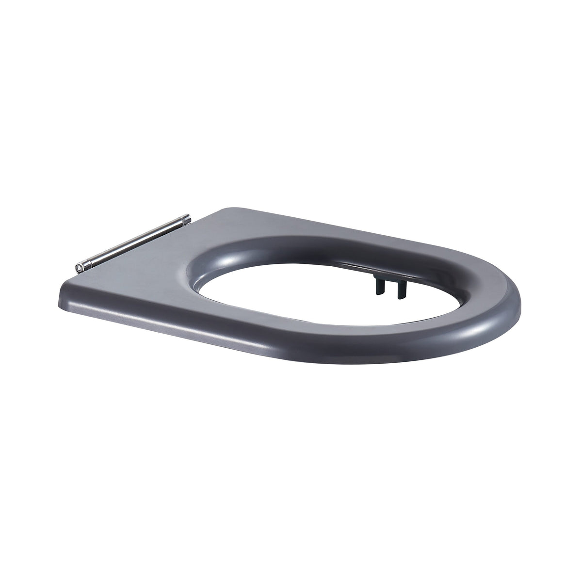 Johnson Suisse Venezia Care Single Flap Toilet Seat - Grey