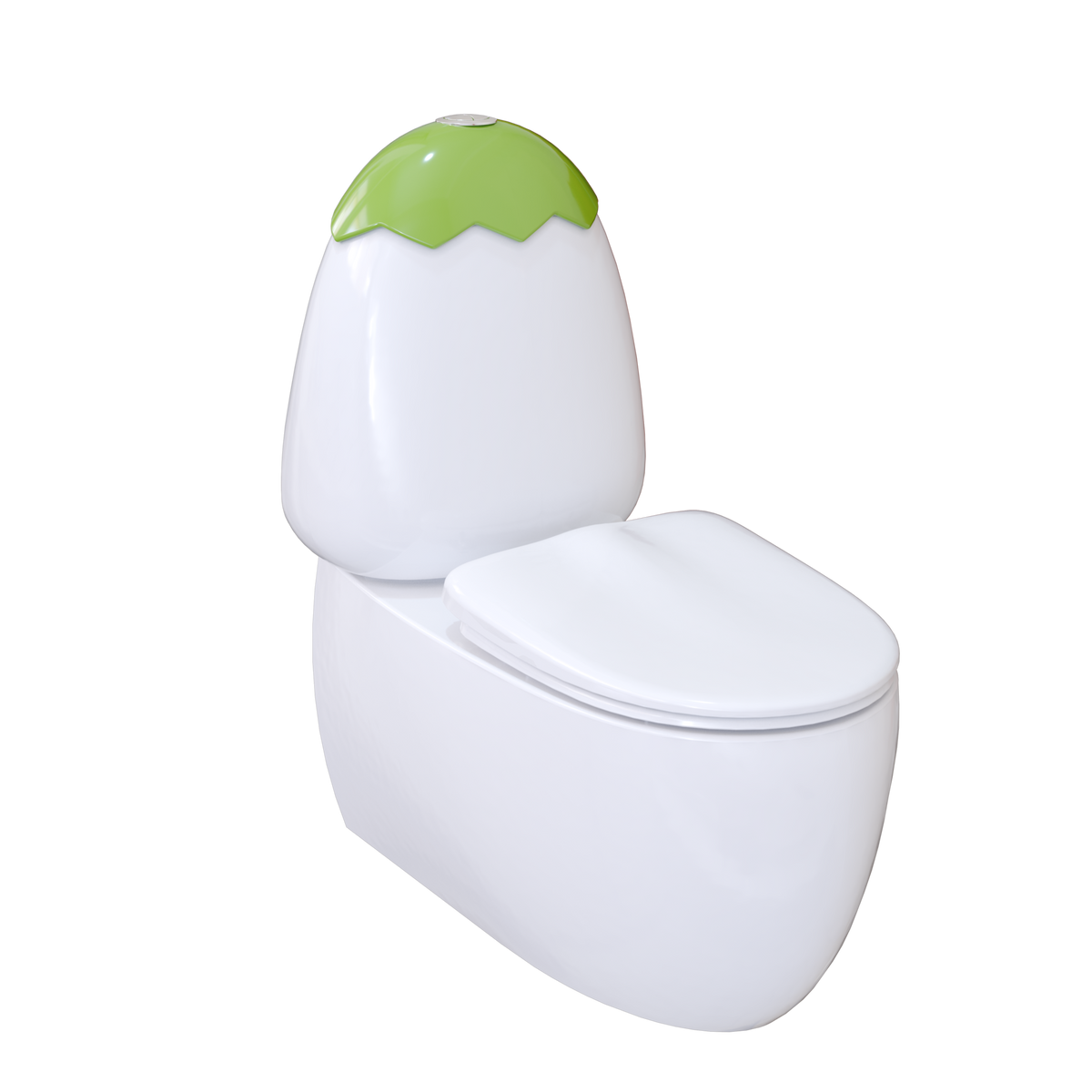 Johnson Suisse Egg Junior II Back to Wall Toilet Suite for Children - Green