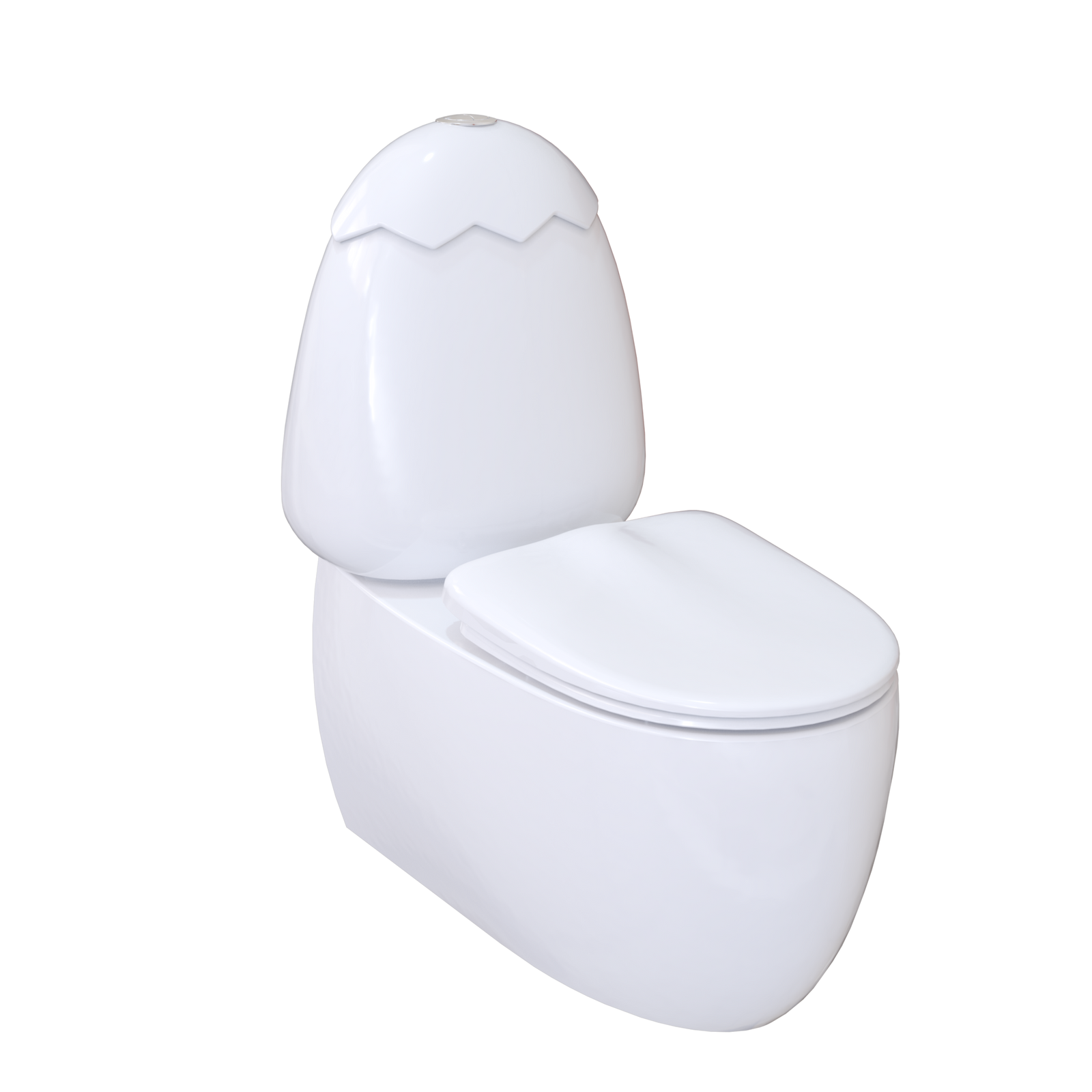 Johnson Suisse Egg Junior II Back to Wall Toilet Suite for Children - White