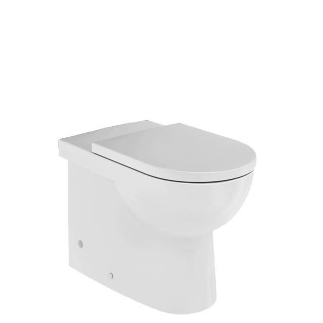 Johnson Suisse Toledo Wall Faced Rimless Toilet Pan with Esti Seat