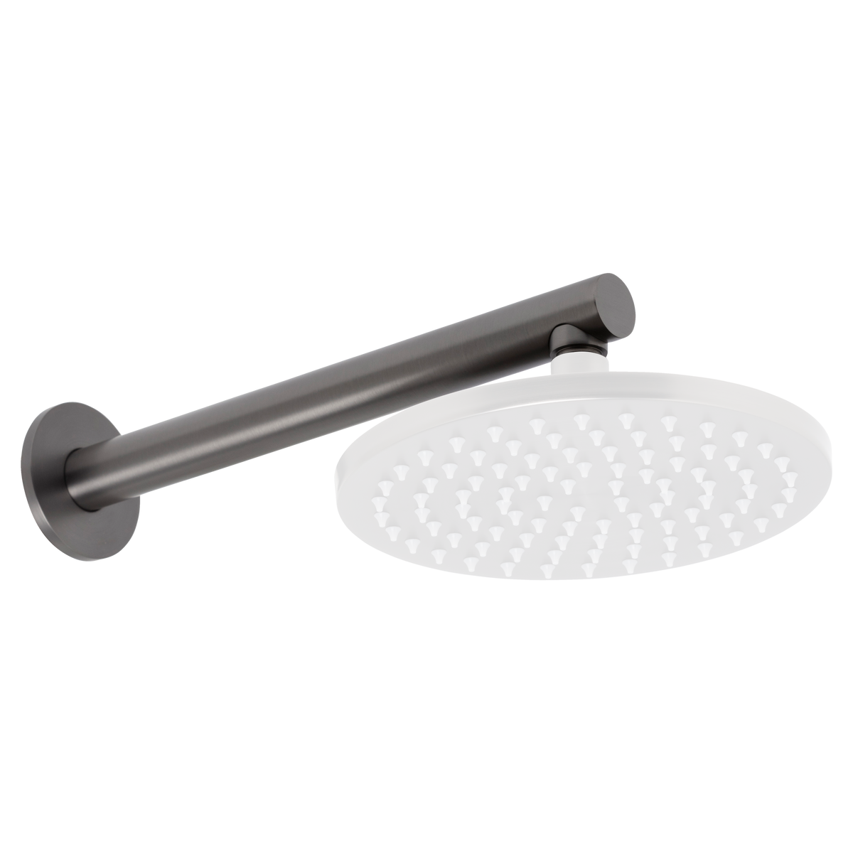 Johnson Suisse Venezia Wall Shower Arm 300mm - Gun Metal