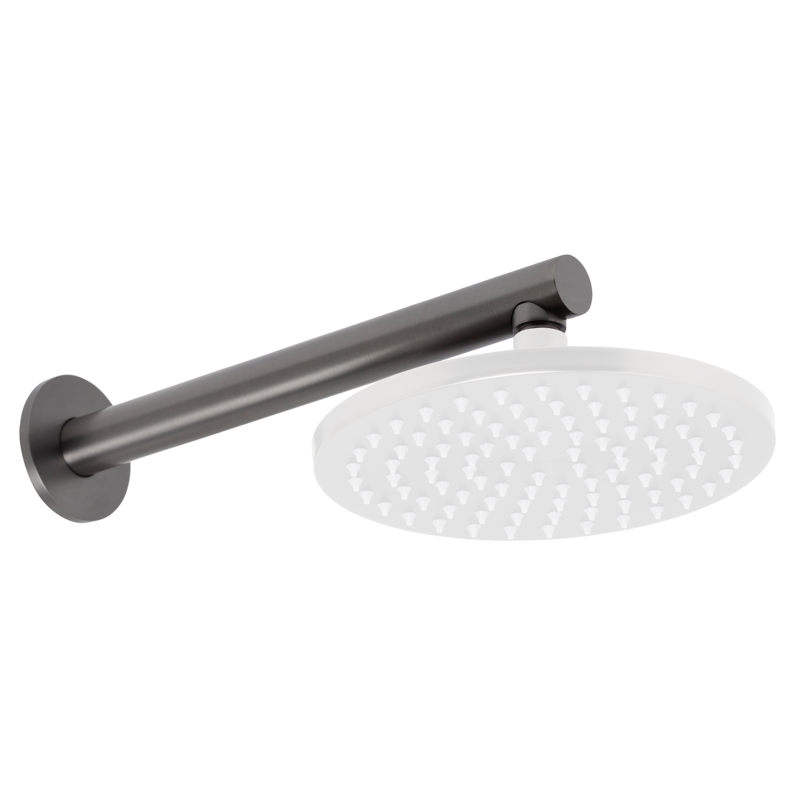 Johnson Suisse Venezia Wall Shower Arm 300mm - Gun Metal