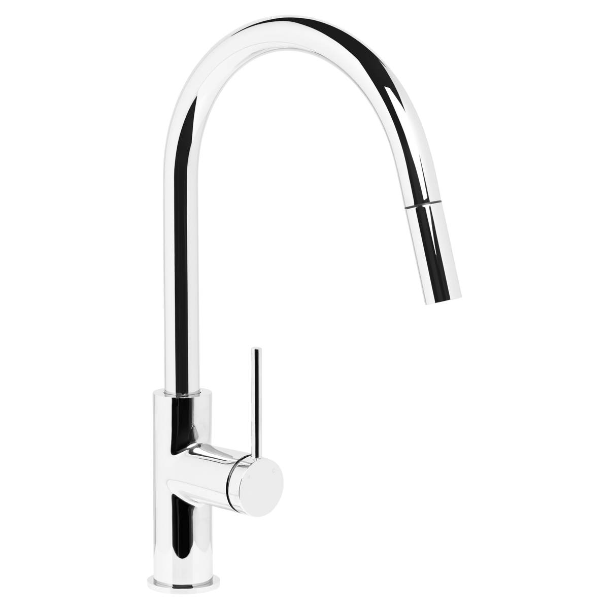 Johnson Suisse Venezia Gooseneck Pull Out Sink Mixer Lead Free - Chrome