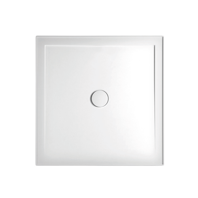 Johnson Suisse Flinders SMC Shower Base 900 x 900mm - Centre Outlet / 4-Sided Tile Lip