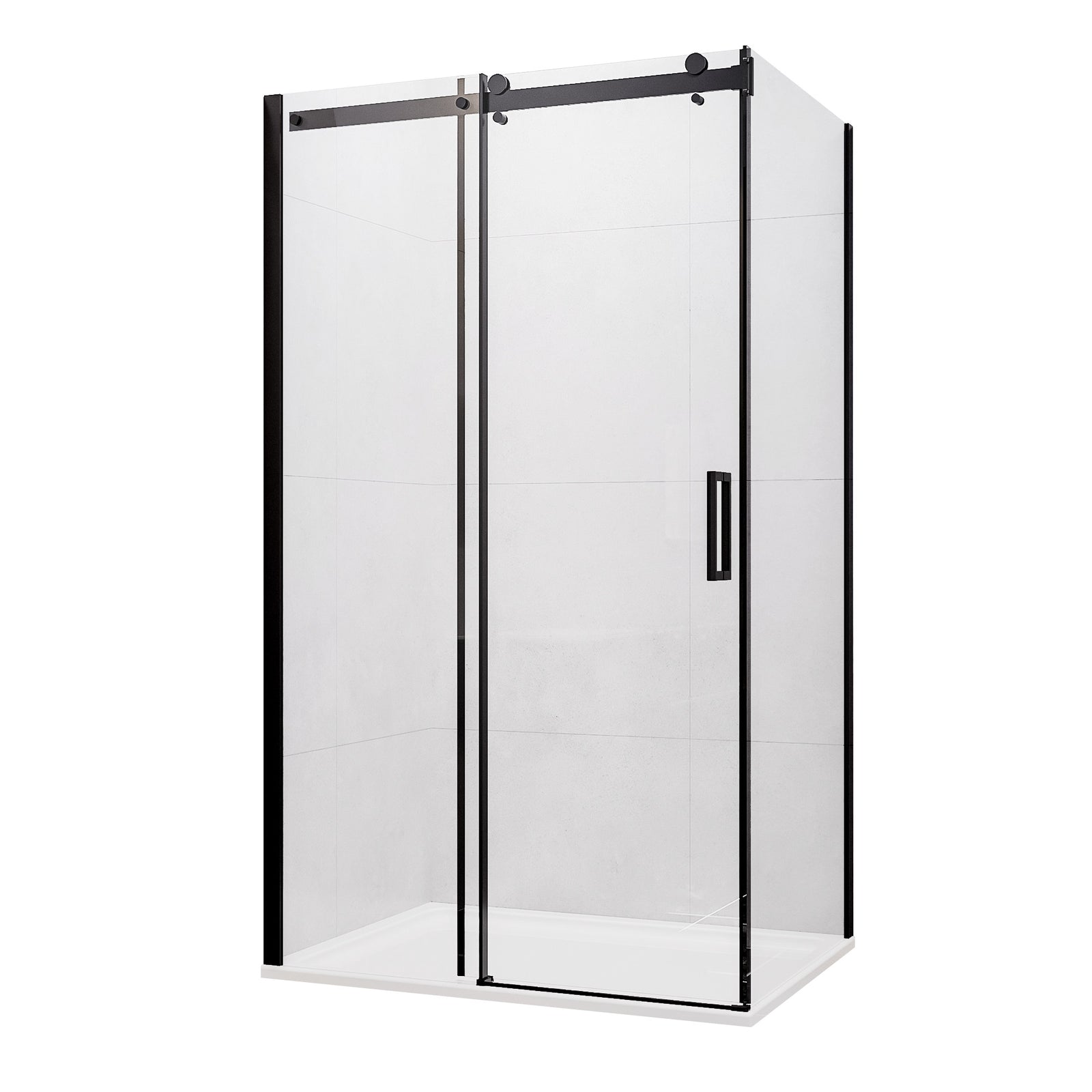 Johnson Suisse Barossa Slider Shower Screen - 900 mm Return Panel Set / Chrome
